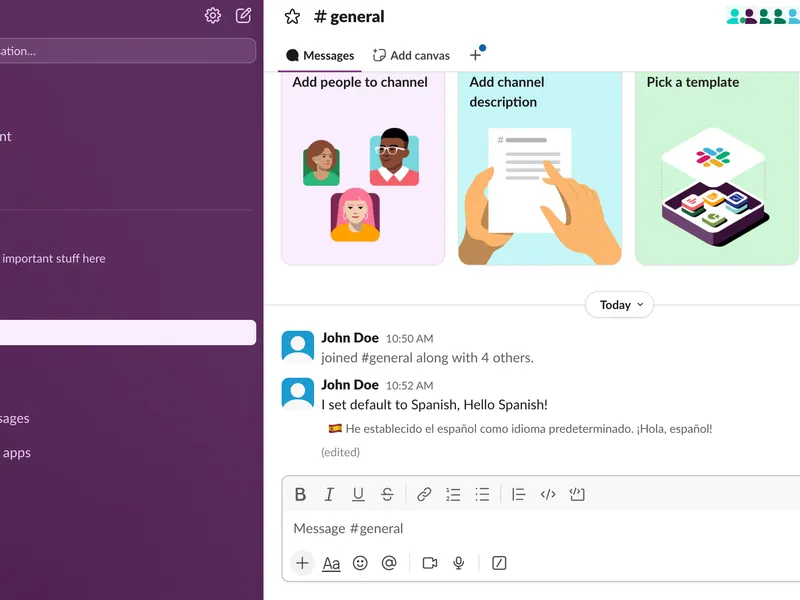 Vorbee Slack translation bot showing automatic translation and flag emoji reactions